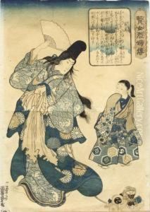 Each From The Series Kenjo Reppuden by Utagawa Kuniyoshi