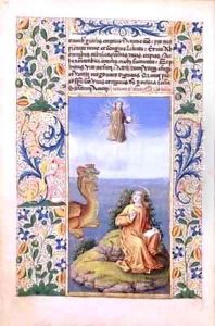 St John the Evangelist on the Island of Patmos by Jean Colombe