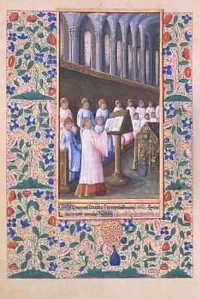 Illustration of a funeral service - view 1