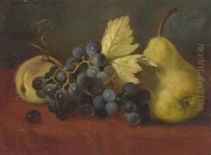Fruchtestillleben. by Ludwig Adam Kunz