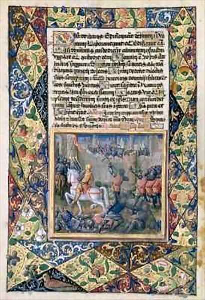 Rehoboam waging war against Jeroboam - view 1