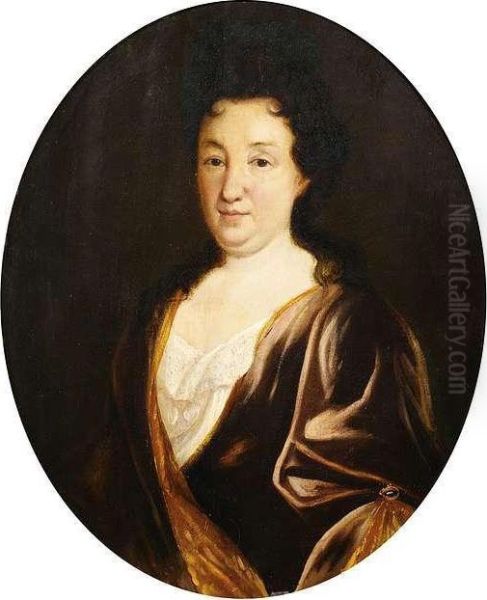 Portrait Of A Lady In Three Quarter View To The Left. - view 1