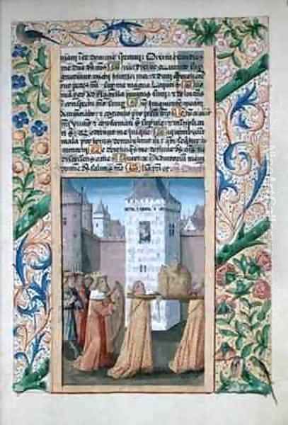 David escorting the Ark of the Covenant to Jerusalem - view 1
