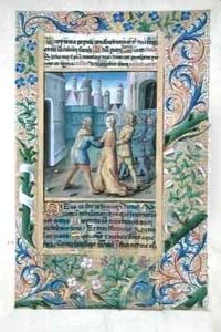 Judith being seized by the Assyrians