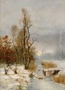 Winter Landscape With Birchtrees