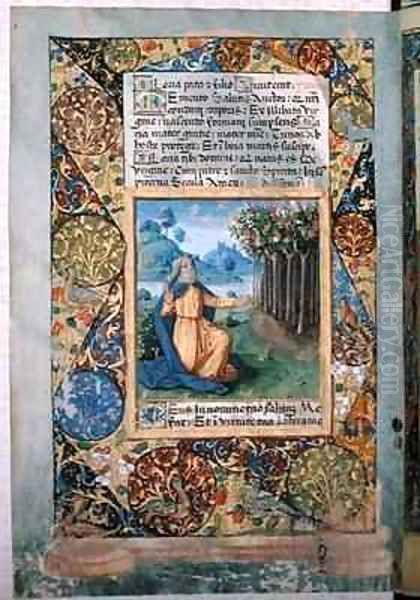 Moses before the burning bush - view 1