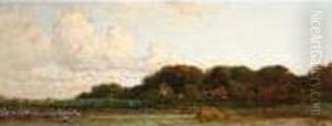Landscape With Farmhouses by Cornelis Kuypers