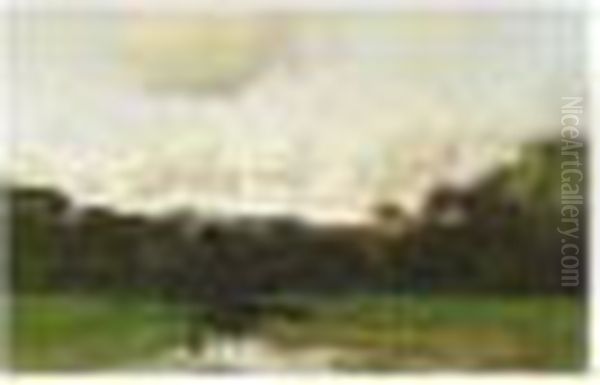 Cows In A Summer Landscape - view 1