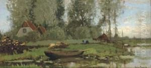 A Peat Digger At Work by Cornelis Kuypers
