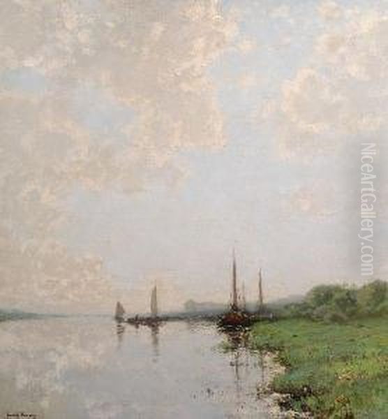 Boats Off The Riverbank - view 1