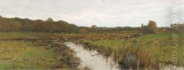Autumn: Cows Grazing - view 1