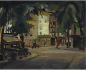 View Of The Thorbeckeplein Amsterdam by Harrie Kuyten