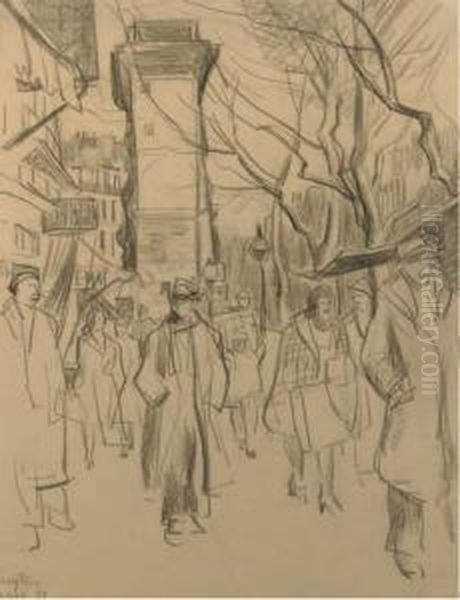 Street Scene In Paris - view 1