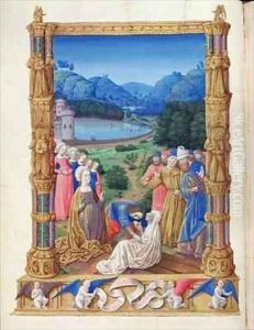 The Discovery of the Holy Cross from the Tres Riches Heures du Duc de Berry by Jean Colombe