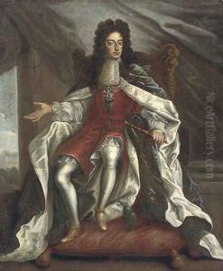 Portrait of William III, full-length, in coronation robes