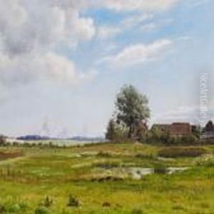 Parti Ved Palsgaard, Veile by Vilhelm Kyhn