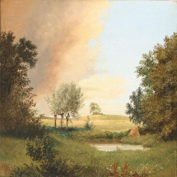 Summer Landscape With A Lake - view 1