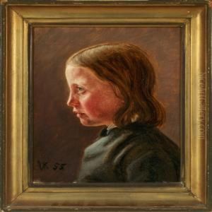 Portrait Of A Young Girlseated Face-to-left