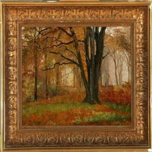 Efteraar I Molleskoven Ved Ry by Vilhelm Kyhn
