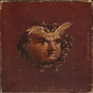 Pompeian Motiv With A Medusa Head by Vilhelm Kyhn