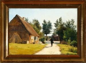 Scenery From Rorvig Village, Denmark by Vilhelm Kyhn