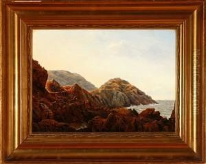 Summer Coastal Scenry From Bornholm Island, Denmark by Vilhelm Kyhn