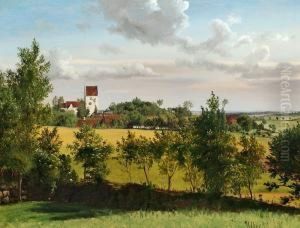 Landscape With A View Of Udby Church