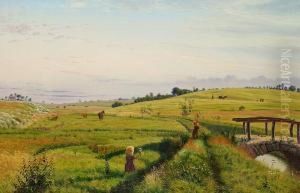 A Danish Summer Landscape From Eastern Jutland by Vilhelm Kyhn