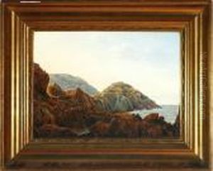 By The Coast Of Bornholm Island, Denmark by Vilhelm Kyhn