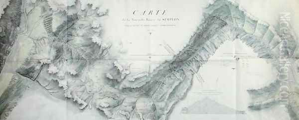 Map of the New Simplon Pass, 1803 - view 1