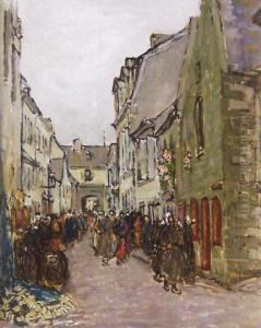 Continental Street Scene by Georgina Moutray Kyle