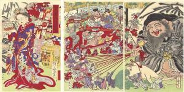 Daikoku Being Pulled By Rats - view 1