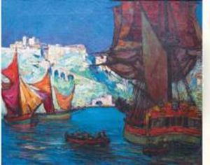 Alfred. Vue Du Palais De Monaco Depuis La Mer by Vincenzo La Bella