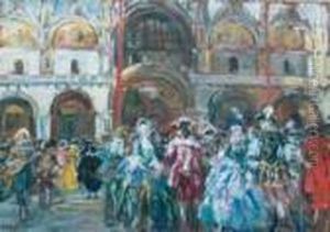Carnevale A Piazza San Marco by Vincenzo La Bella