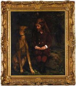 A Boy And His Dog (dickey Hunt) by John La Farge