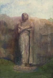 Colossal Statue Of Ananda, Near The Ruined City Of Pollanarua, Ceylon