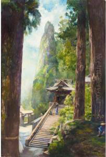 Rocks At Temple Of Haruna, Karamon Gate And Hoko Gatake Rock - view 1