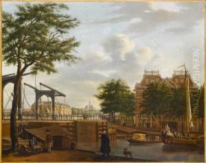 A View Of Amsterdam With The Scheepvaartmuseum