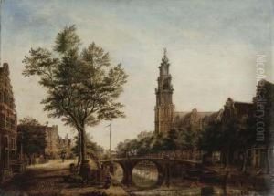 The Westerkerk, Amsterdam, Seen From The Prinsengracht By Therozengracht