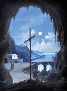 Amalfi Di Notte Dal Convento Dei Cappuccini