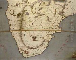 Terrestrial globe 14 by Vincenzo Maria Coronelli
