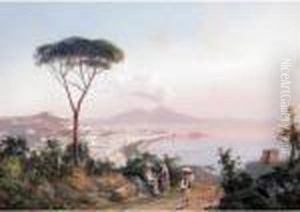 The Bay Of Naples by Gioacchino La Pira