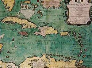 Map of the Mexican Archipelago by Vincenzo Maria Coronelli