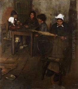 Scena D'interni by Henry Herbert La Thangue