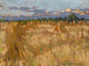 A Cornfield by Henry Herbert La Thangue