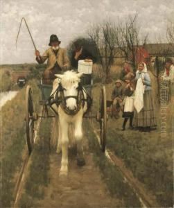 Leaving Home by Henry Herbert La Thangue
