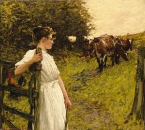 Back From The Common, Heyshott, West Sussex by Henry Herbert La Thangue