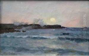 Tempete Sur La Cote Bretonne by Elodie La Villette