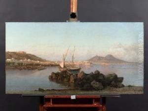 Scena Di Pesca Nel Golfo Di Napoli by Alessandro la Volpe