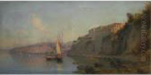 View Of The Coast Of Capri by Alessandro la Volpe